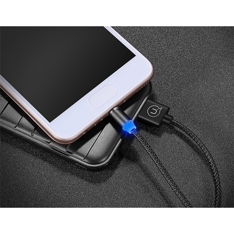 USAMS US-SJ159 U-sure Series Braided Type-C Magnetic Data Sync Charge Cable - Black-10