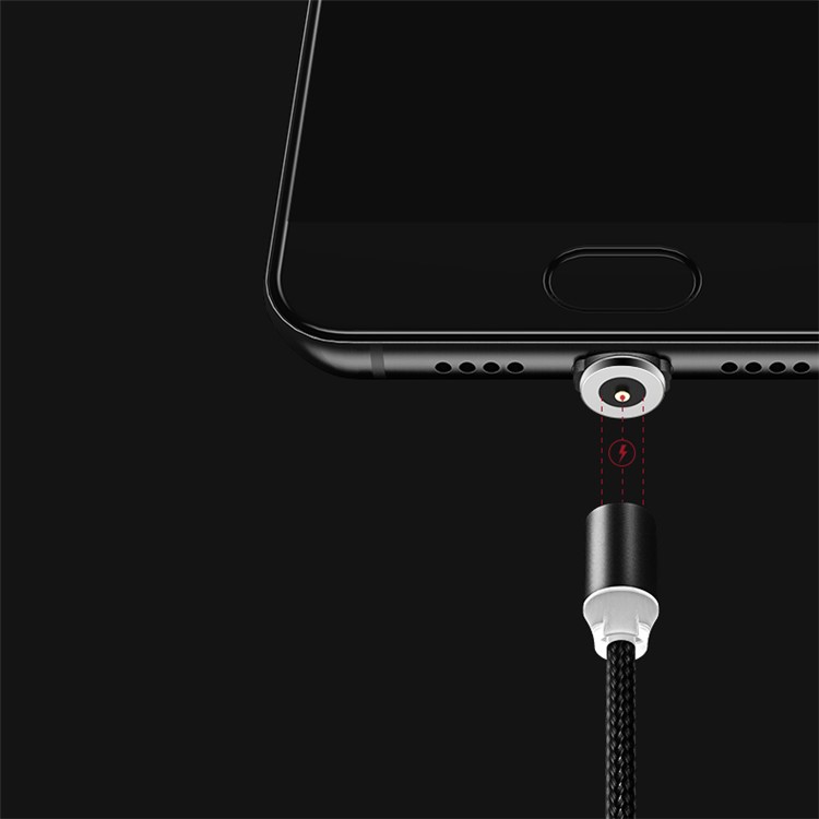 USAMS US-SJ159 U-sure Series Braided Type-C Magnetic Data Sync Charge Cable - Black-7