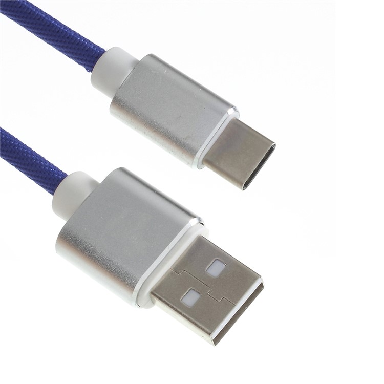 

PINZUN MX-002 1M Type-C Data Sync Charging Cable for Samsung HTC LG Huawei - Blue