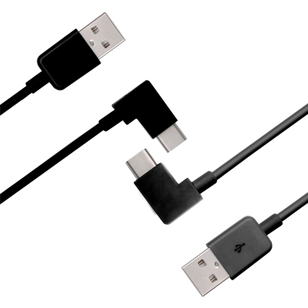 CY 90 Degree Right Angled USB 3.1 Type C Male to USB 2.0 Male Cable for Tablet & Mobile Phone 2m-11