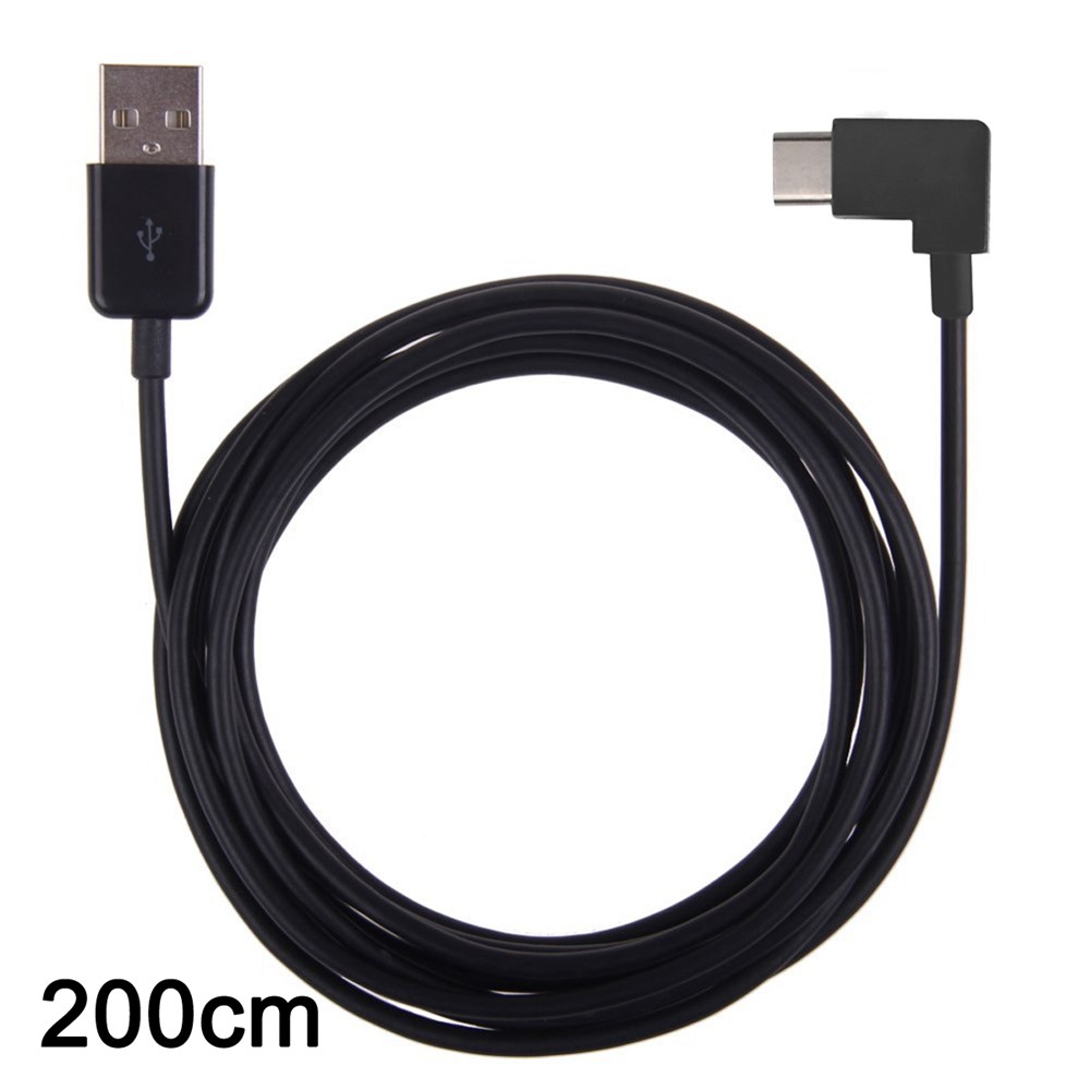 CY 90 Degree Right Angled USB 3.1 Type C Male to USB 2.0 Male Cable for Tablet & Mobile Phone 2m-6