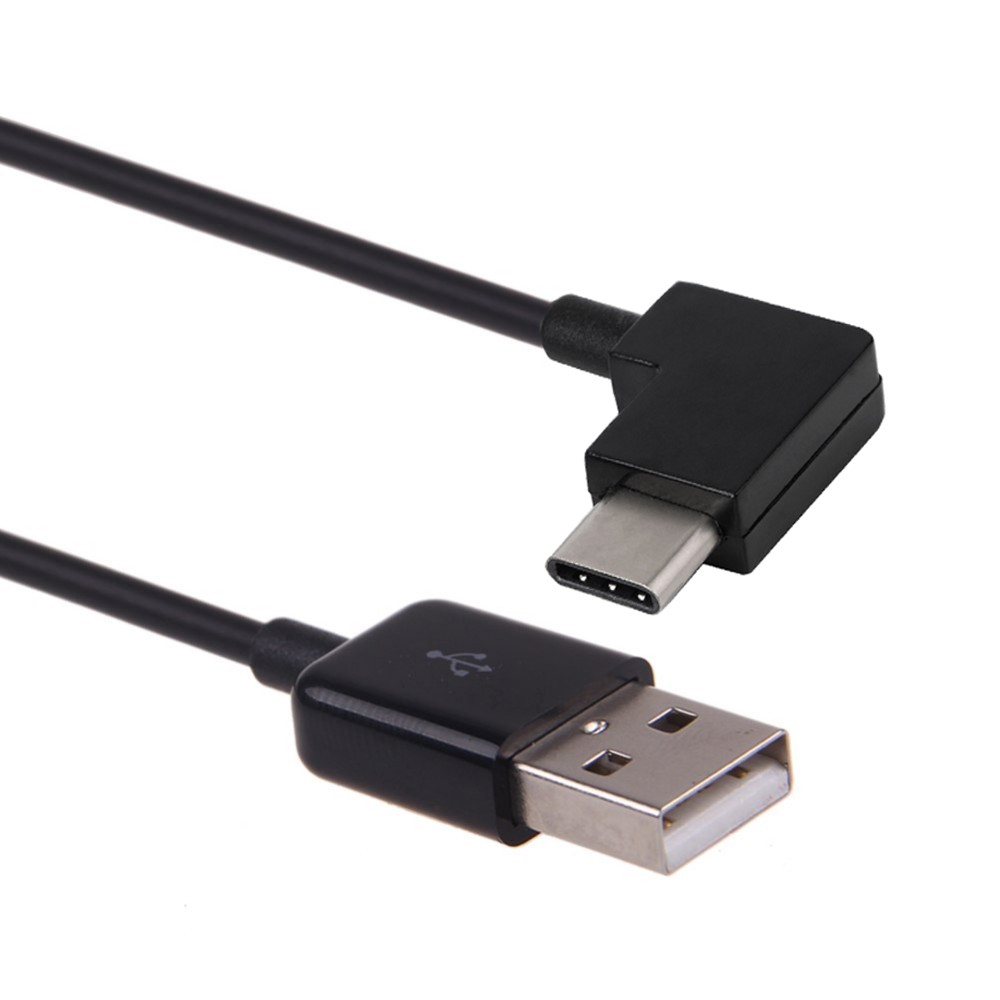 CY 90 Degree Right Angled USB 3.1 Type C Male to USB 2.0 Male Cable for Tablet & Mobile Phone 2m-8