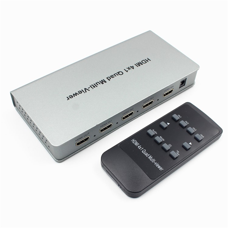 4X1 HDMI Multi-viewer HDMI Quad Screen Real Time Multi-viewer with HDMI Seamless Switcher - EU Plug-2