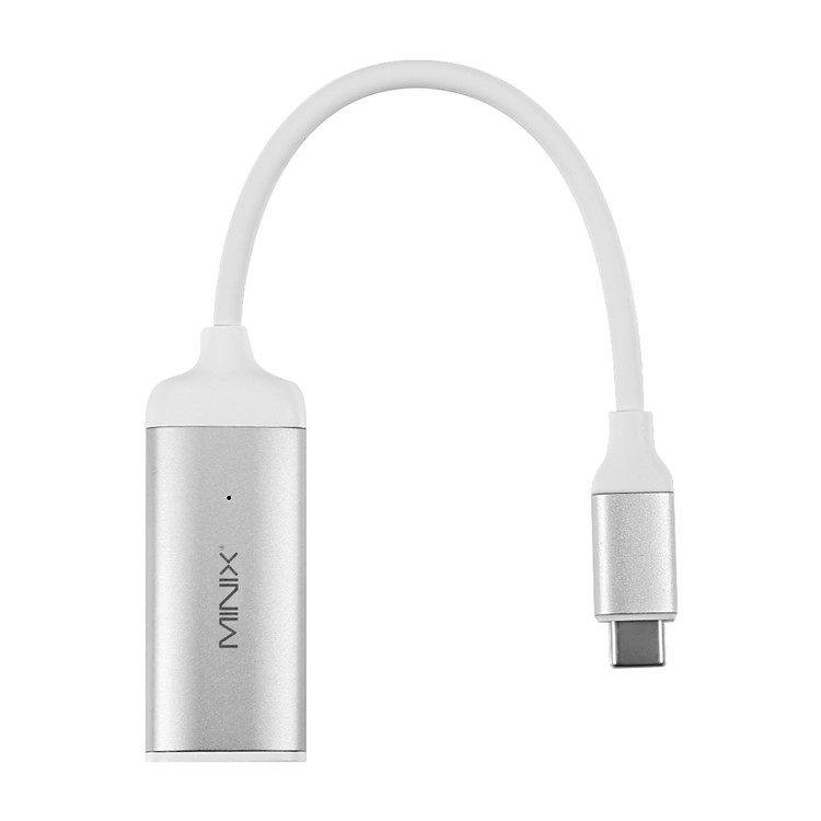 MINIX NEO High-Speed USB-C to Gigabit Ethernet Adapter Converter - White-1