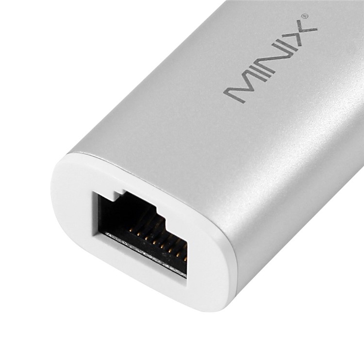 MINIX NEO High-Speed USB-C to Gigabit Ethernet Adapter Converter - White-5