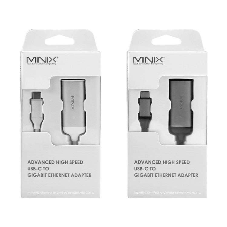 MINIX NEO High-Speed USB-C to Gigabit Ethernet Adapter Converter - White-7