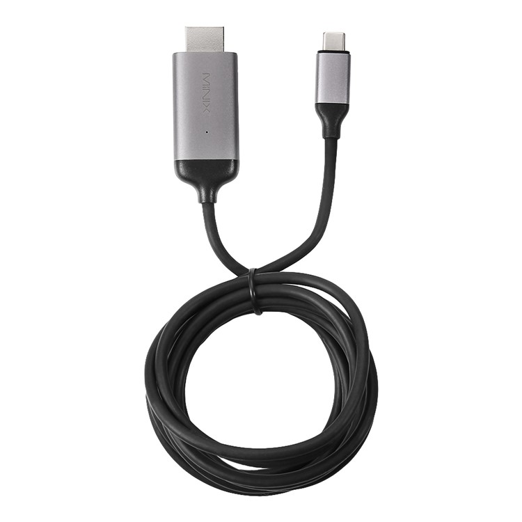 MINIX Ultra High Performance USB-C to 4K@60Hz HDMI Cable - Black-1
