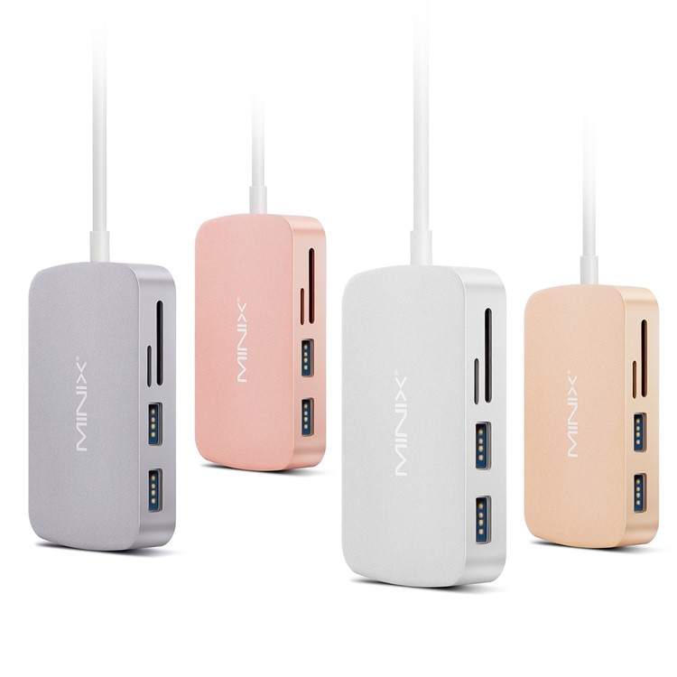 MINIX NEO USB-C Multi-port Adapter Type-C Hub with HDMI/Ethernet Port for MacBook Pro etc. - Silver-6