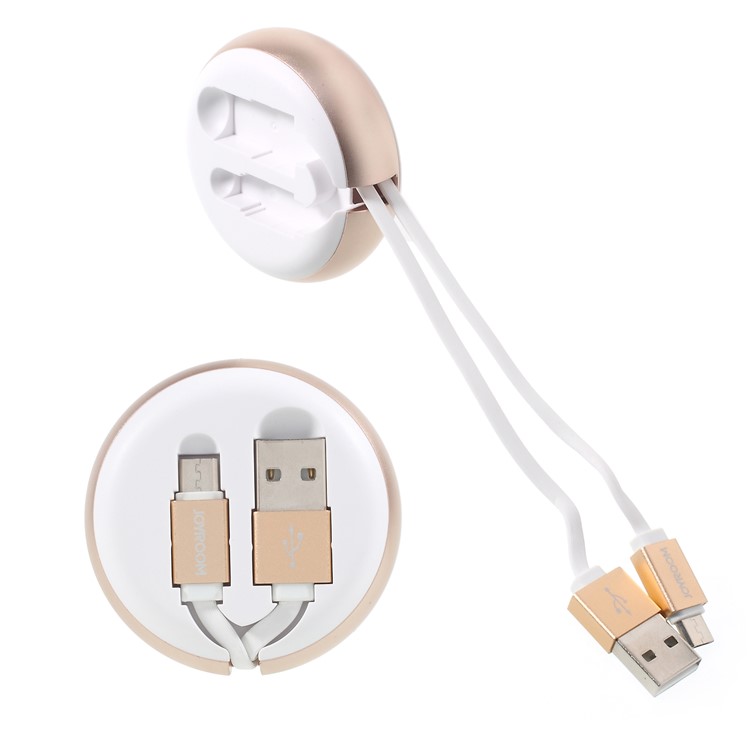 

JOYROOM S-M346 Micro USB Retractable USB Cable for Huawei Samsung etc. - White