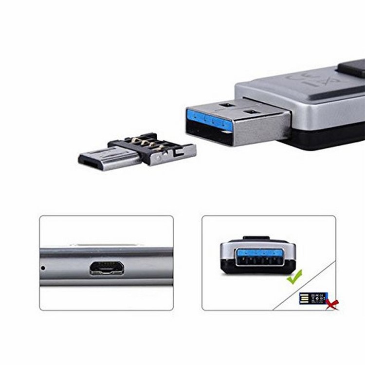 Mini Portable Micro USB to USB OTG Adapter-3