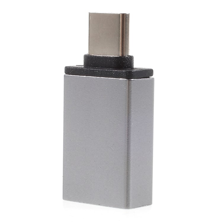 Type-C to USB Data Sync Charge Adapter with OTG Function for Samsung Note 8/New MacBook Etc. - Grey-3