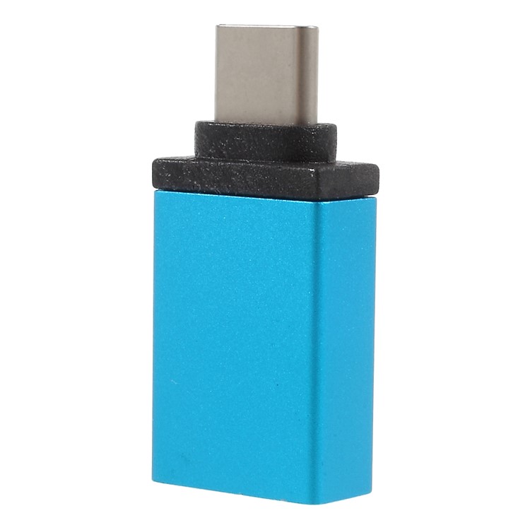 Type-C to USB Data Sync Charge OTG Adapter Converter for Samsung Note 8/New MacBook Etc. - Blue-2