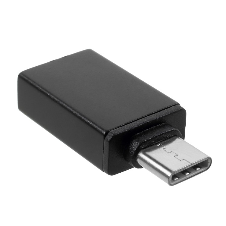 Type-C to USB Data Sync Charge OTG Adapter Converter for Samsung Note 8/New MacBook Etc. - Black-2