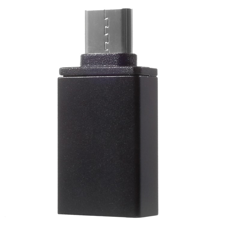Type-C to USB Data Sync Charge OTG Adapter Converter for Samsung Note 8/New MacBook Etc. - Black-4