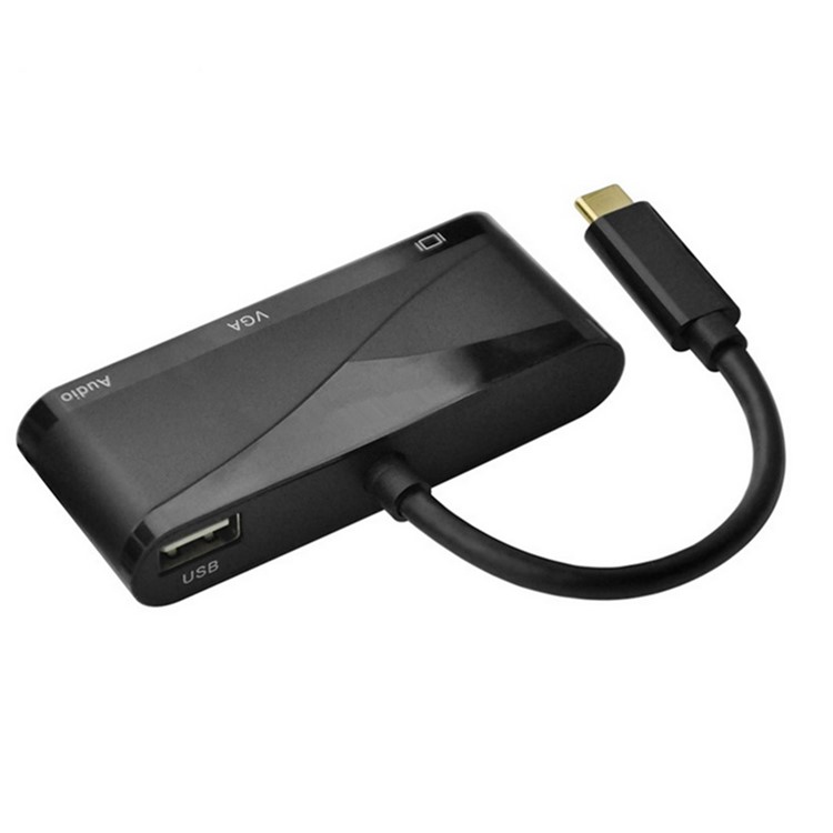 THV401 USB 3.1 Type C to HDMI+VGA+Audio+USB Adapter-3