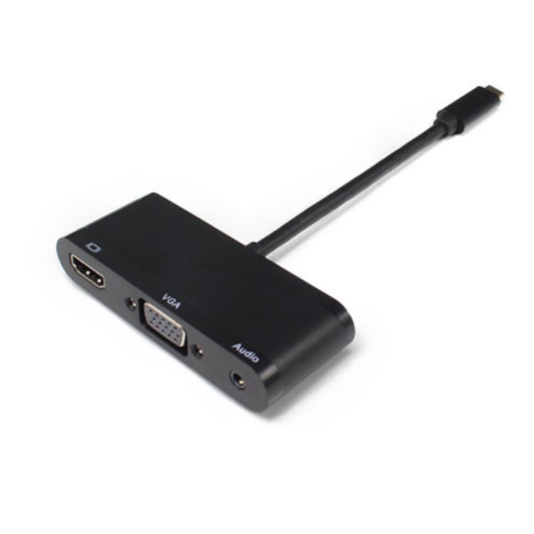 THV401 USB 3.1 Type C to HDMI+VGA+Audio+USB Adapter-5