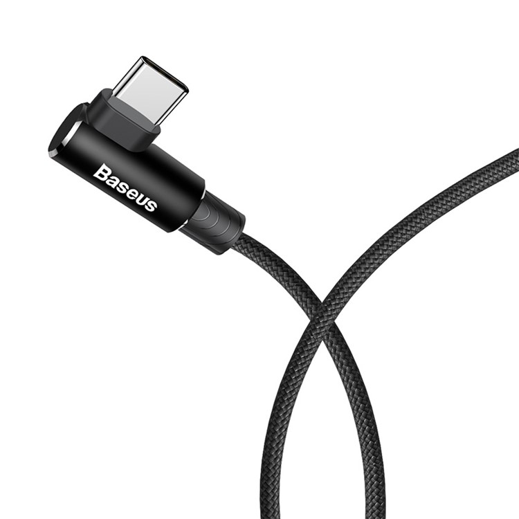 BASEUS MVP Elbow 1.5A USB Type-C Data Sync Charge Cable 2m for Samsung Sony LG etc. - Black-2