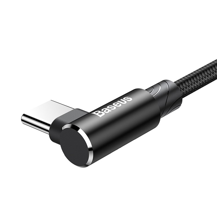 BASEUS MVP Elbow 1.5A USB Type-C Data Sync Charge Cable 2m for Samsung Sony LG etc. - Black-3