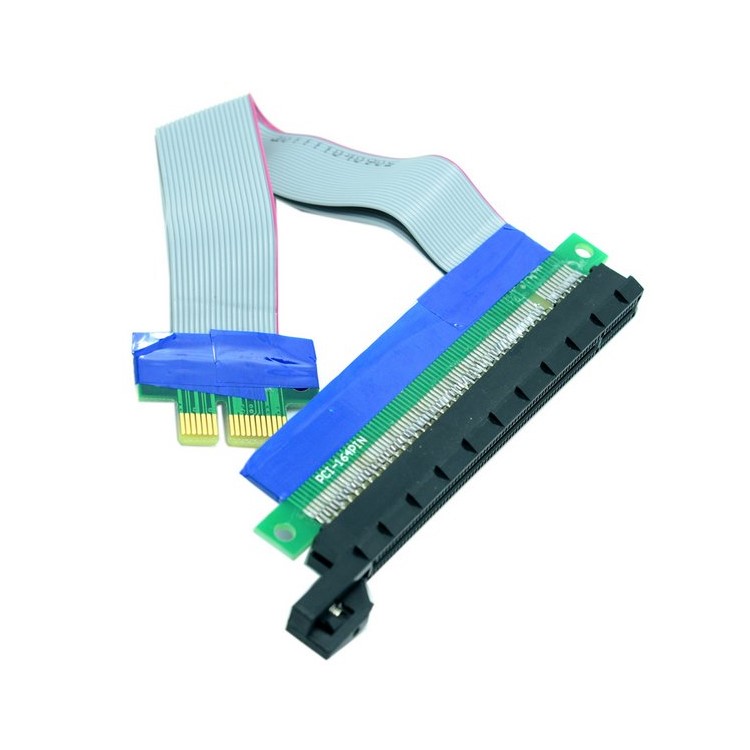 PCI-E Express 1x to 16x Extension Flex Cable Extender Converter Riser Card Adapter-1