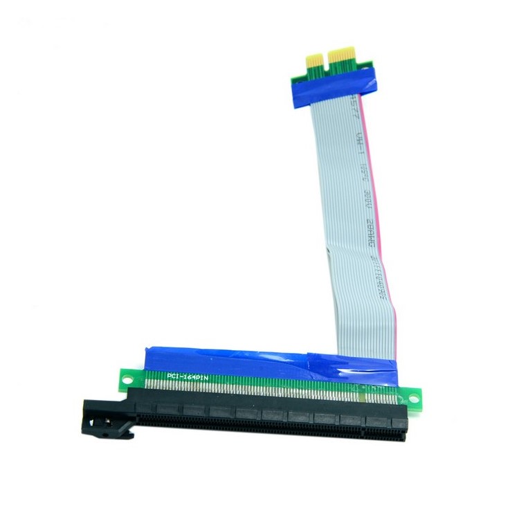 PCI-E Express 1x to 16x Extension Flex Cable Extender Converter Riser Card Adapter-2