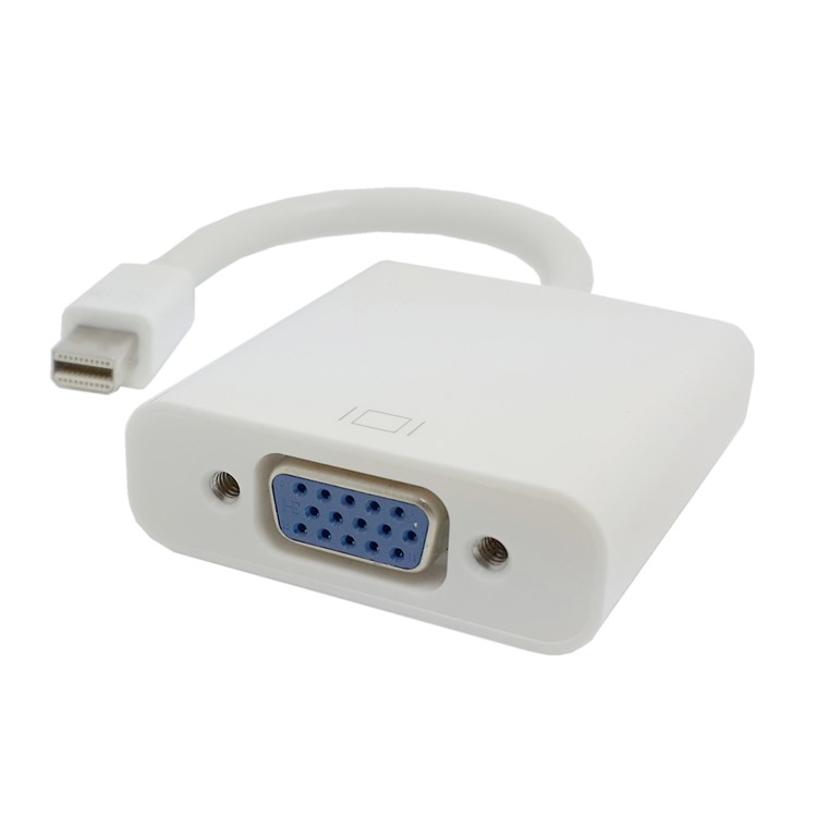 CY TB-003 Thunderbolt Port to VGA Female Adapter Cable for Projector / Monitor - White-2
