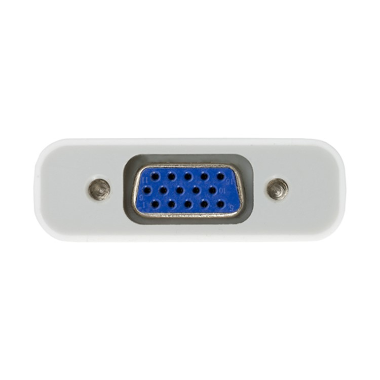 CY TB-003 Thunderbolt Port to VGA Female Adapter Cable for Projector / Monitor - White-6