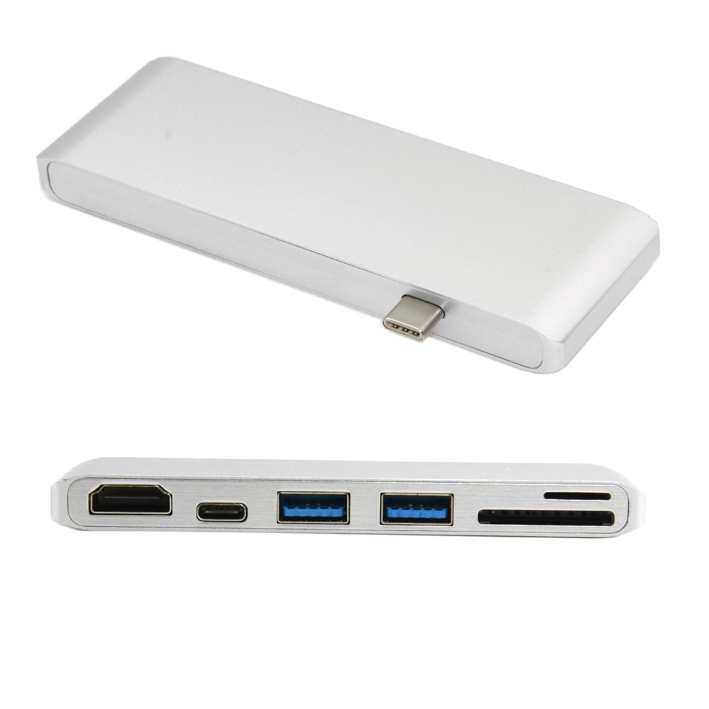 Male USB 3.1 Type-C to Female Type-C + HDMI + Dual USB 3.0 + SD/TF Card Reader-3