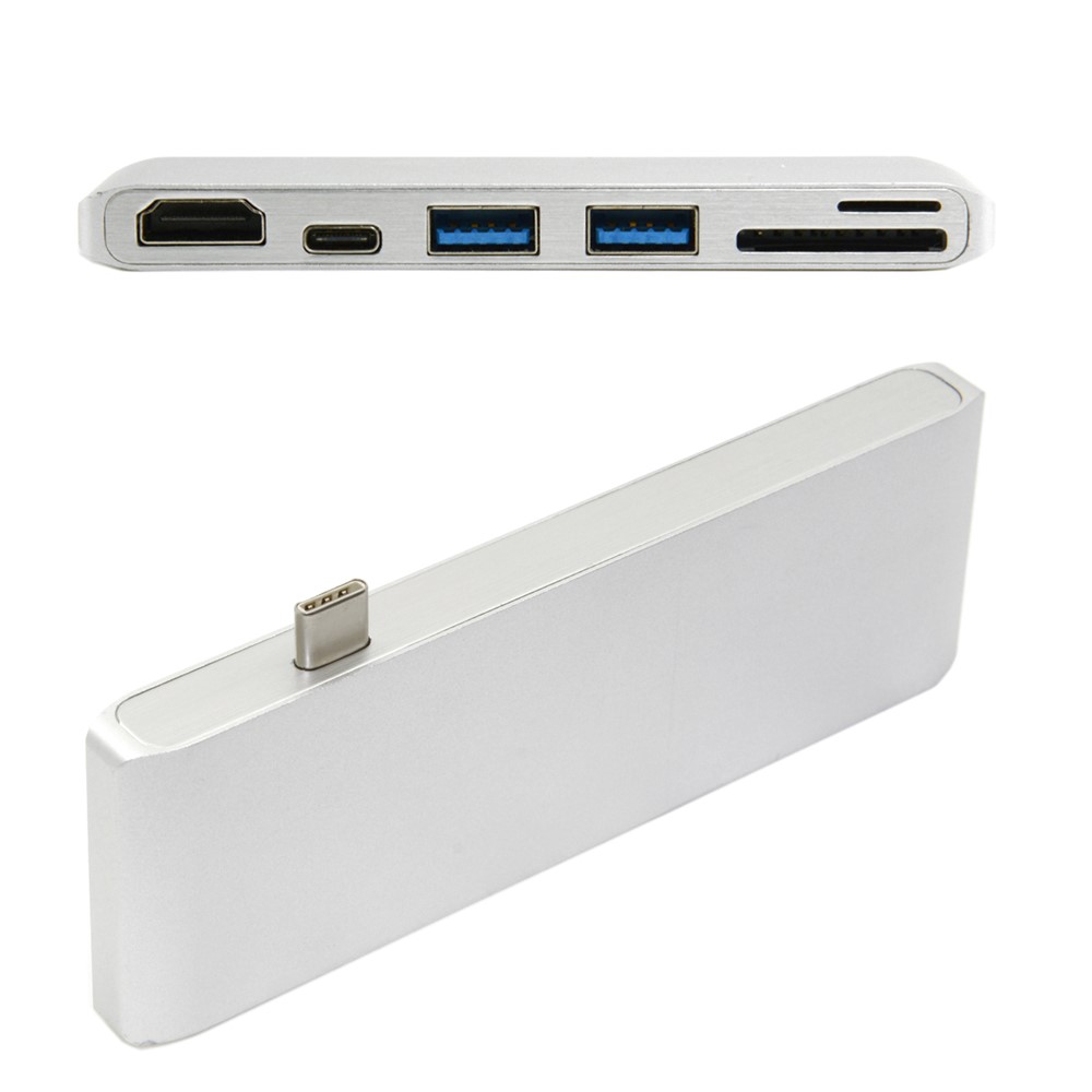 Male USB 3.1 Type-C to Female Type-C + HDMI + Dual USB 3.0 + SD/TF Card Reader-6