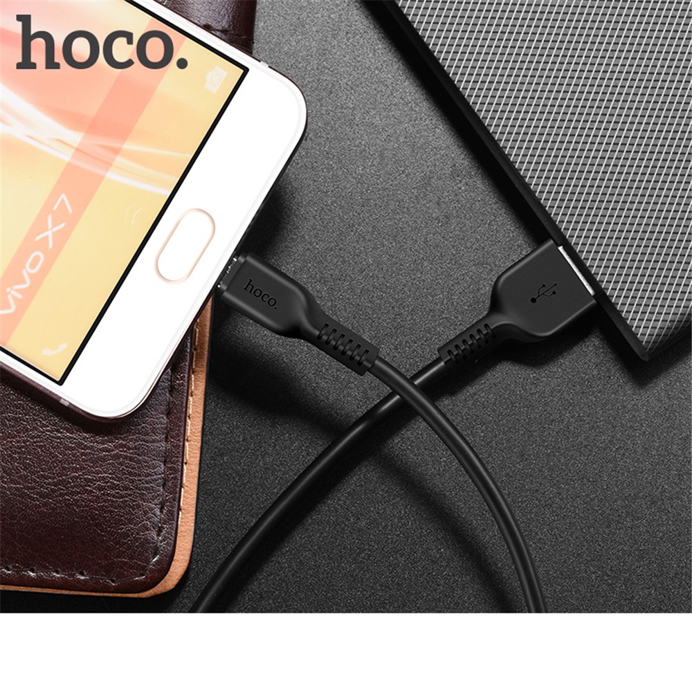 HOCO X20 3M 2A Cavo Di Caricatore Di Sincronizzazione Dati USB 2A Per Samsung Huawei LG - Nero