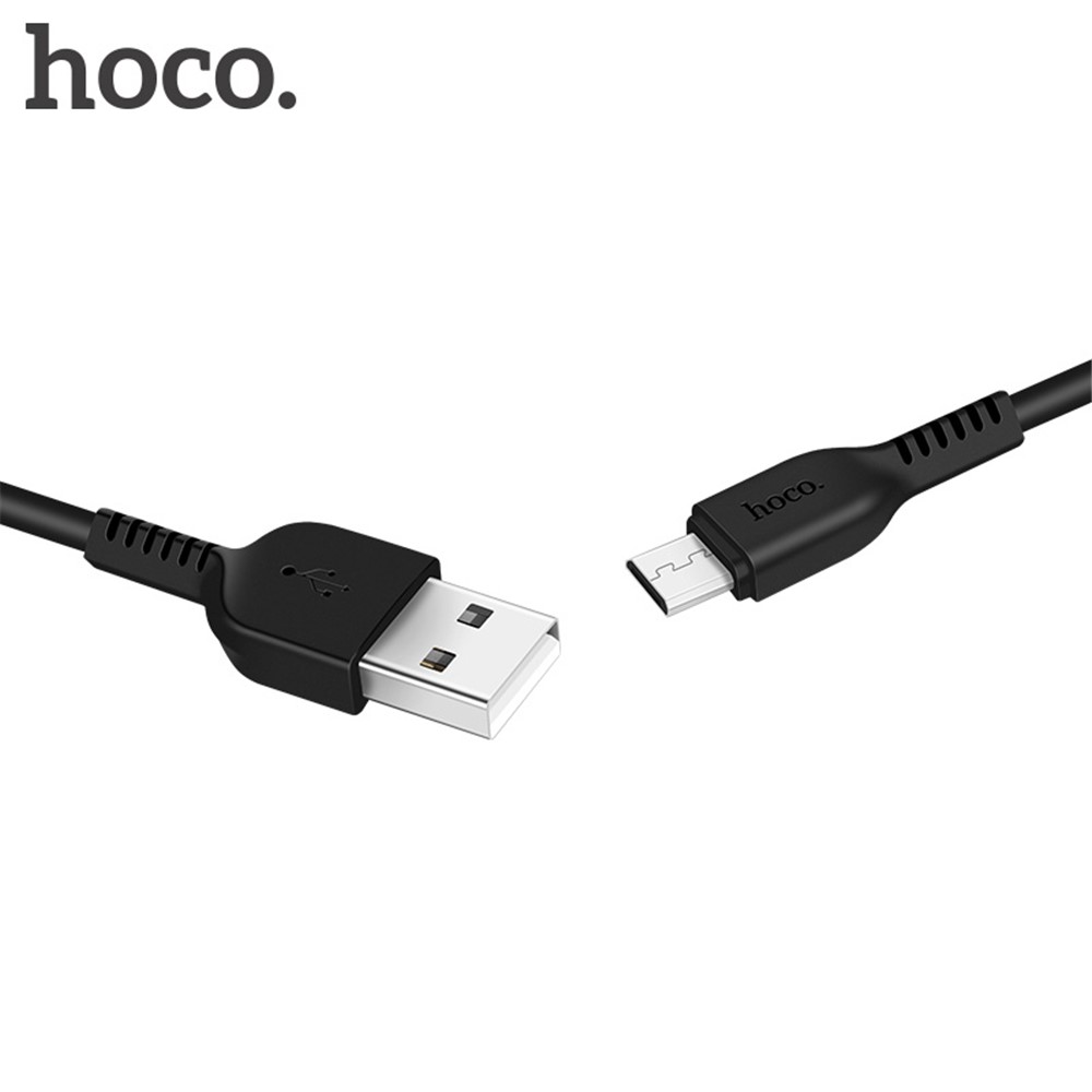 Hoco X20 Flash 1M 2A Micro USB Charge et Câble de Transfert de Données Pour Huawei Samsung, Etc. - le Noir