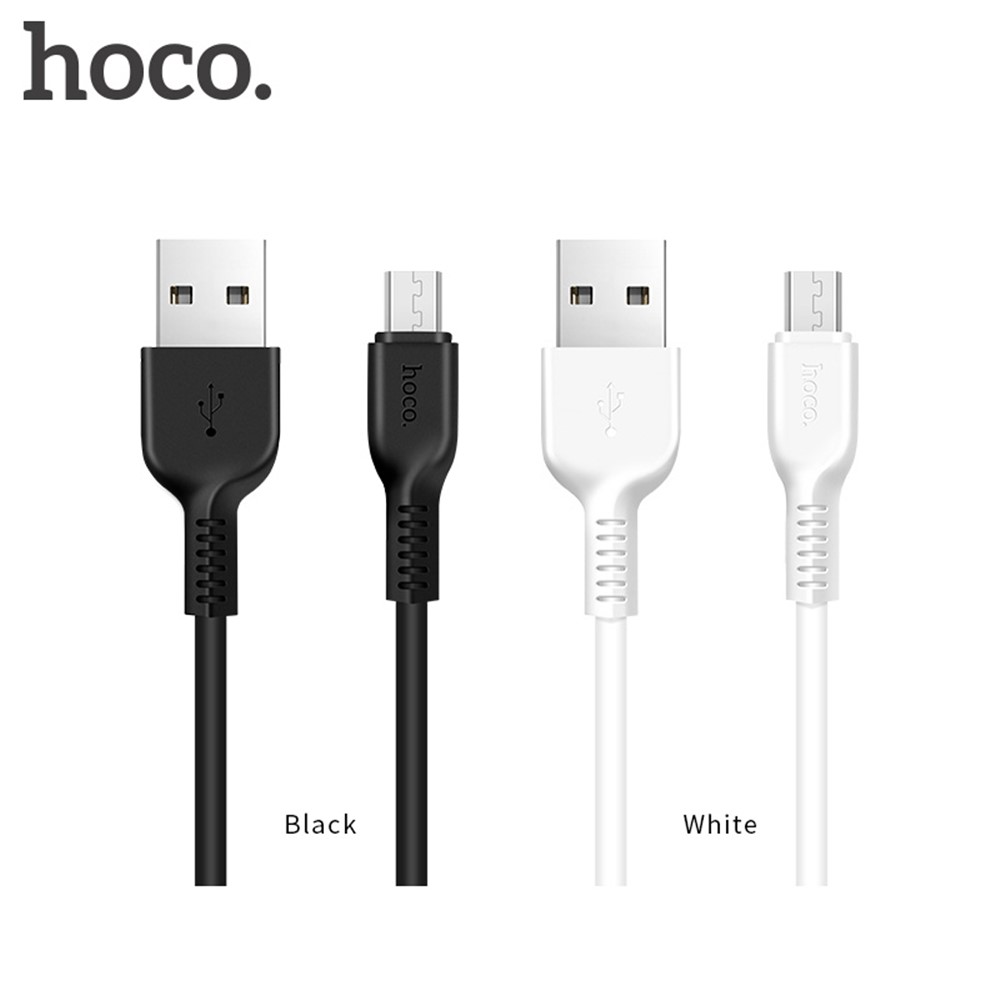 Hoco X20 Flash 1M 2A Micro USB Charge et Câble de Transfert de Données Pour Huawei Samsung, Etc. - le Noir