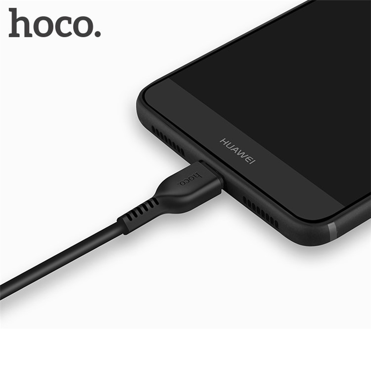HOCO X20 Flash 3M 2A Type-C Charge and Data Transferring Cable for Huawei Samsung Etc. - Black-2