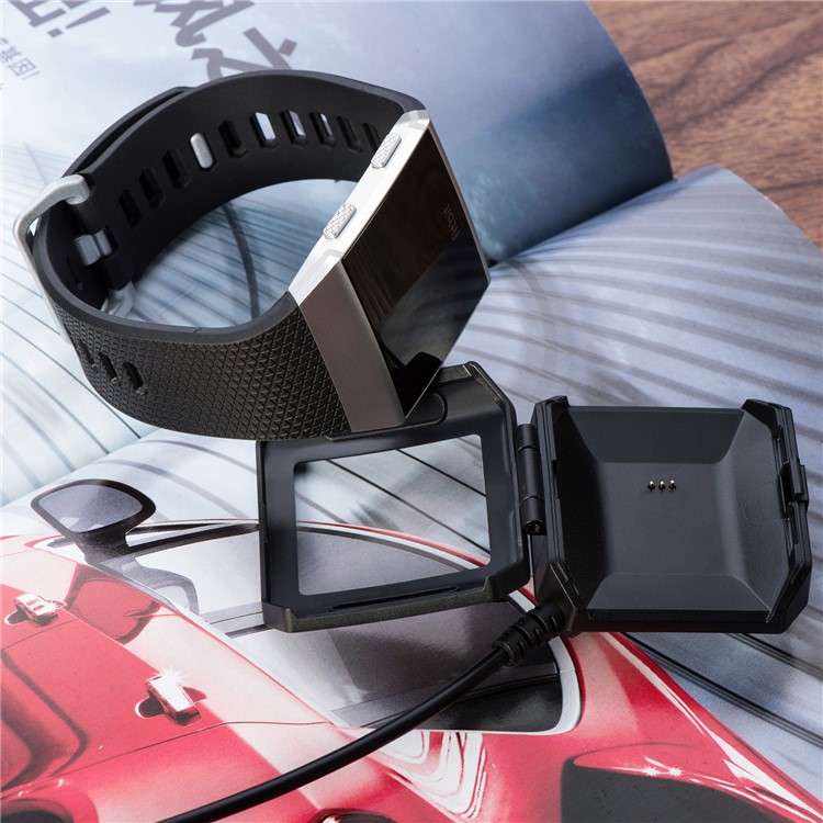 Cavo Dock di Ricarica Adattatore USB da 1,0 m Con Clip di Caricabatterie Per Smartwatch Ionic Fitbit