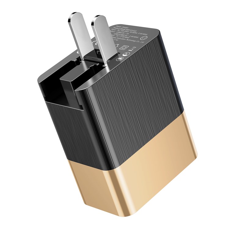 

BASEUS 15W PD Тип-c Быстрая Зарядка + 5V / 2.4A USB-адаптер Для Портативного Компьютера Для Macbook Pro И Т. Д. - Золотой Цвет / CN-вилка