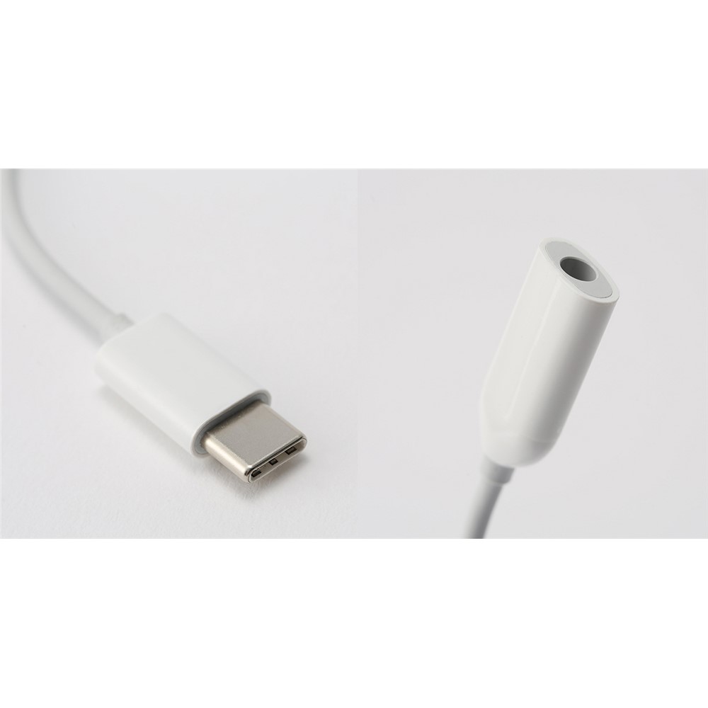XIAOMI OEM USB Type-C to 3.5mm Audio Adapter Cable - White-3