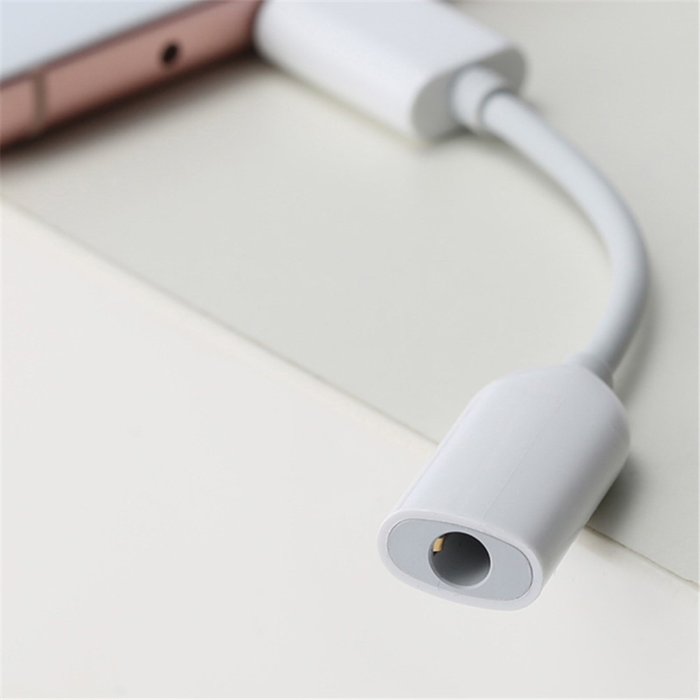 XIAOMI OEM USB Type-C to 3.5mm Audio Adapter Cable - White-4
