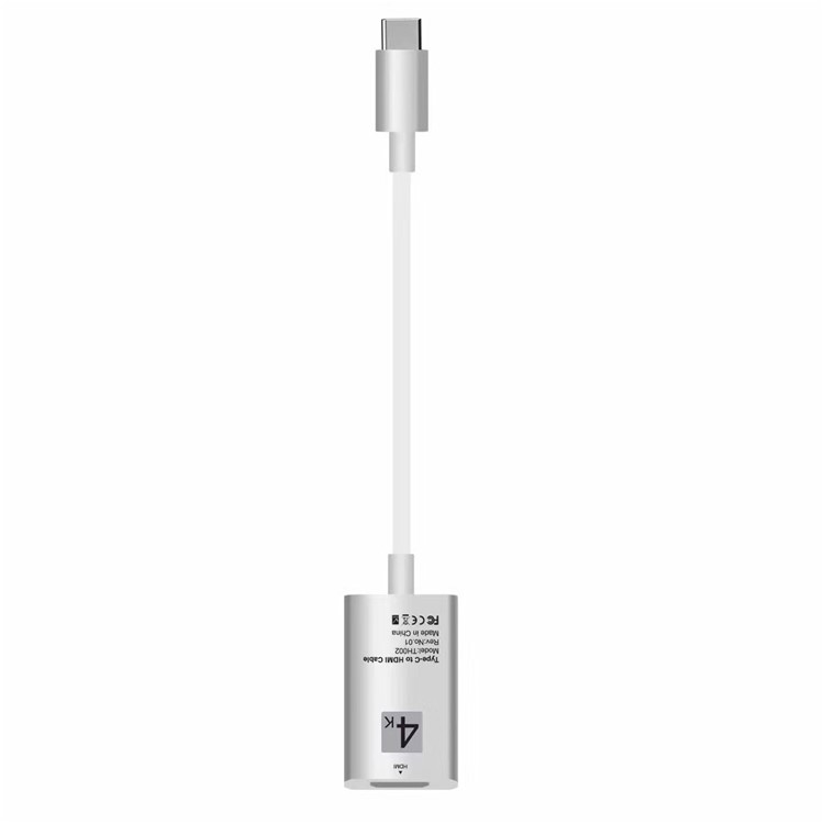 15CM USB Type-C to HDMI Converter Cable Support 4K for Samsung Galaxy S8/S8+/Note 8 LG G5 etc. - Silver-2