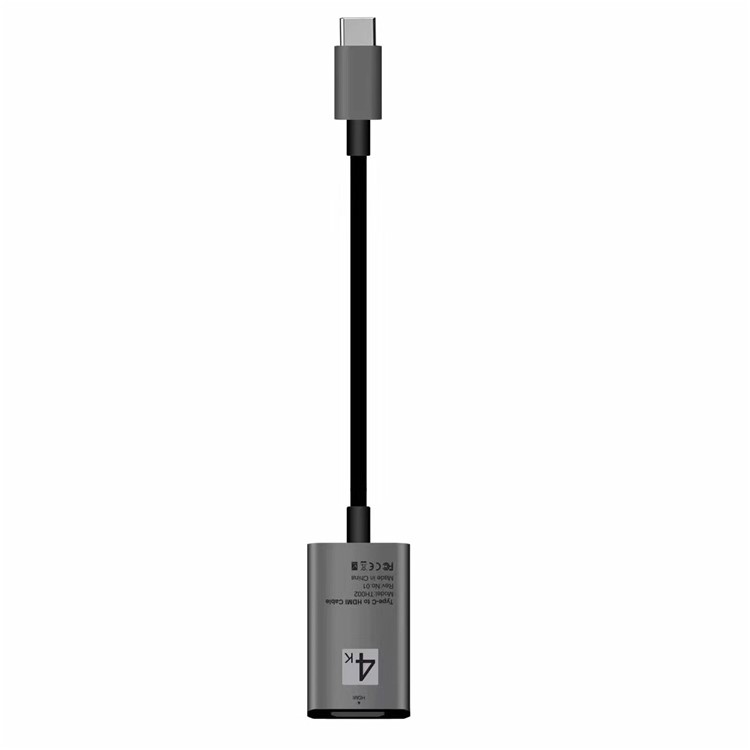 Unterstützung 4 Karat USB Typ-c Zu HDMI 15 CM Kabel Für Für Samsung Galaxy S8 / S8 + / Note 8 LG G5 Etc. - Grau-2