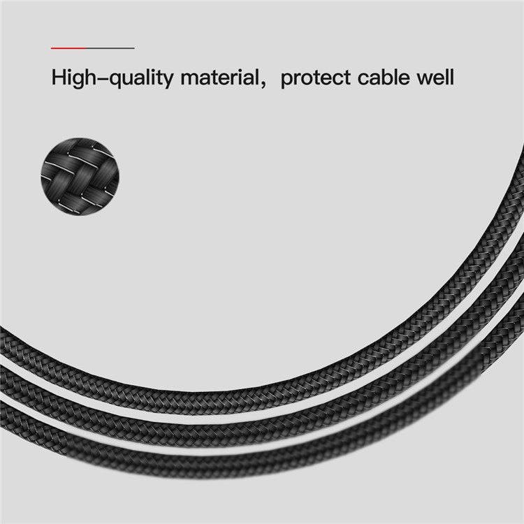 BASEUS MVP Elbow 1.5A 2m Micro USB Data Sync Charge Cable for Samsung Sony LG etc. - Black-6