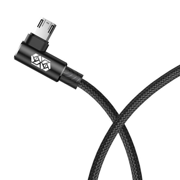 BASEUS MVP Elbow 2A Micro USB Data Sync Charge Cable 1m for Samsung Huawei Xiaomi etc. - Black-2