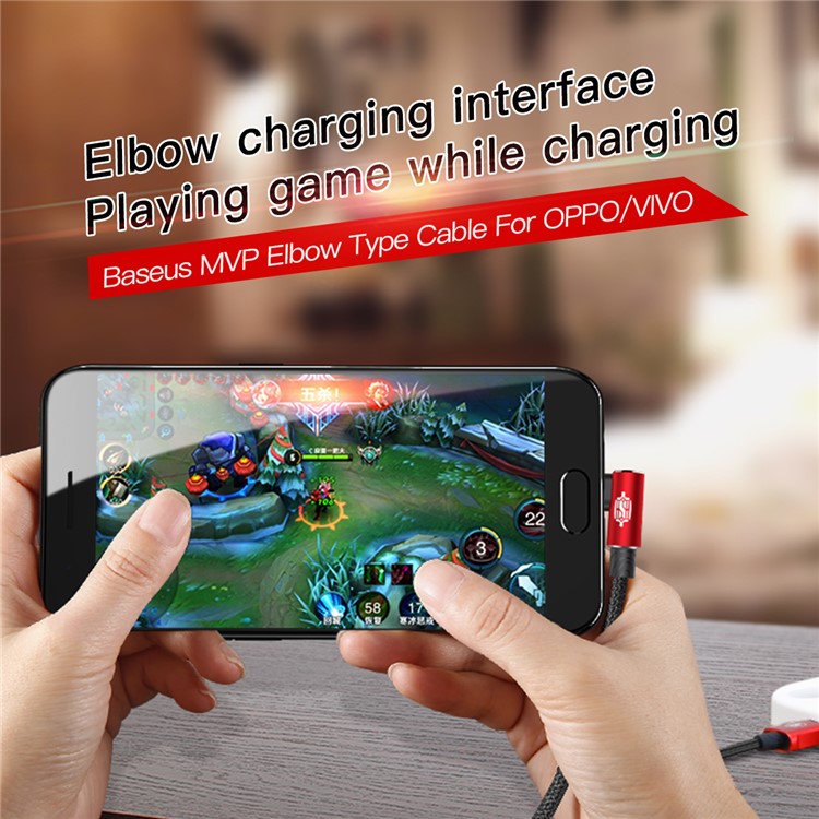 BASEUS MVP Elbow 2A Micro USB Data Sync Charge Cable 1m for Samsung Huawei Xiaomi etc. - Black-3