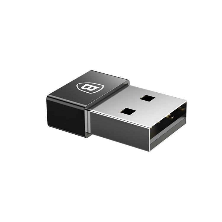 BASEUS USB-сабвуфер Типа-c Женский Конвертор 2.4A Для Мини-адаптеров - Черный-10