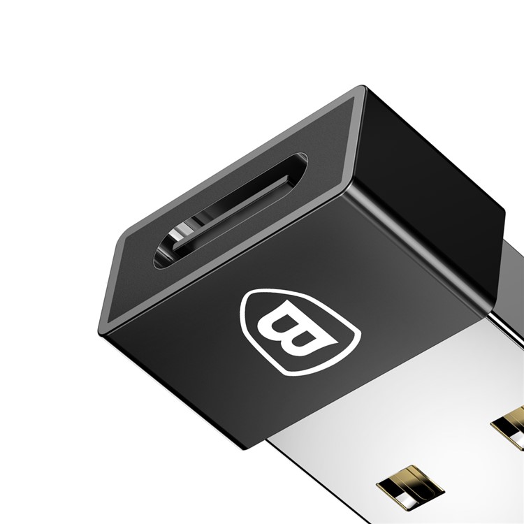 BASEUS USB-сабвуфер Типа-c Женский Конвертор 2.4A Для Мини-адаптеров - Черный-11