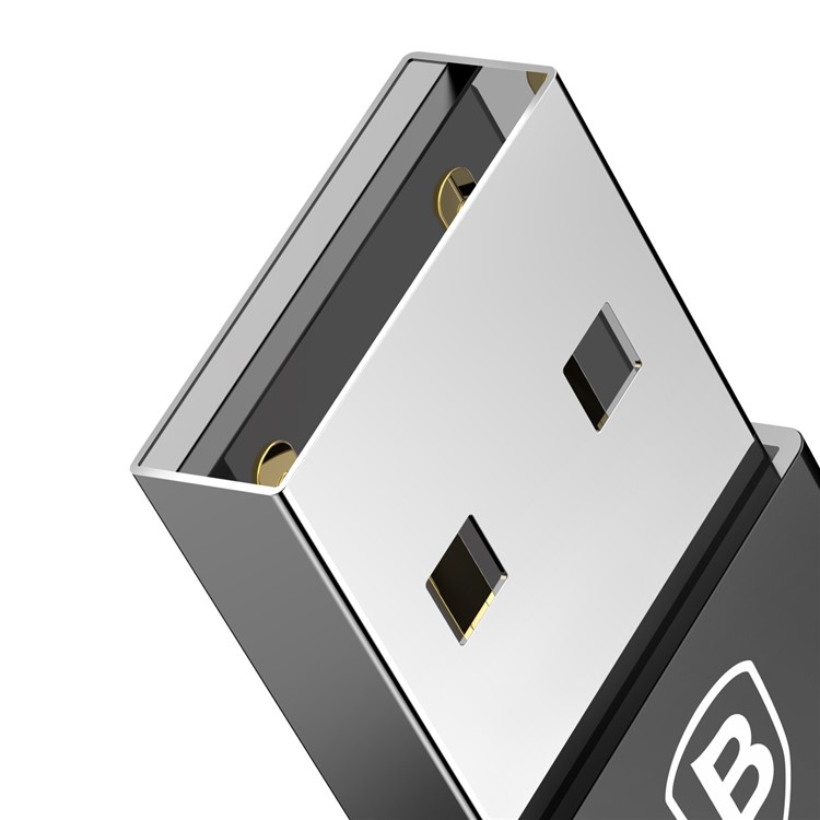 BASEUS USB-сабвуфер Типа-c Женский Конвертор 2.4A Для Мини-адаптеров - Черный-12