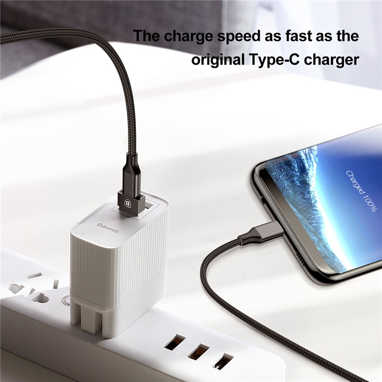 BASEUS USB-сабвуфер Типа-c Женский Конвертор 2.4A Для Мини-адаптеров - Черный-5