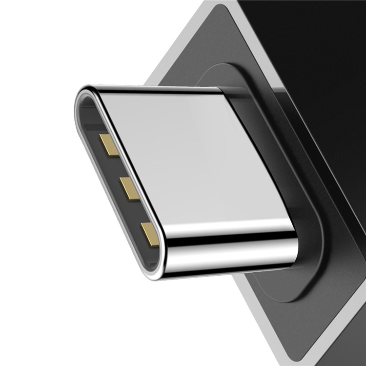 BASEUS Type-C to USB Data Sync Charge OTG Adapter Converter for Samsung Note 8/New MacBook Etc. - Black-12