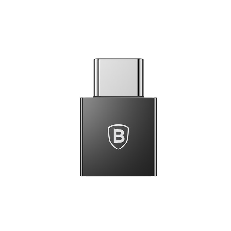 BASEUS Type-C to USB Data Sync Charge OTG Adapter Converter for Samsung Note 8/New MacBook Etc. - Black-9