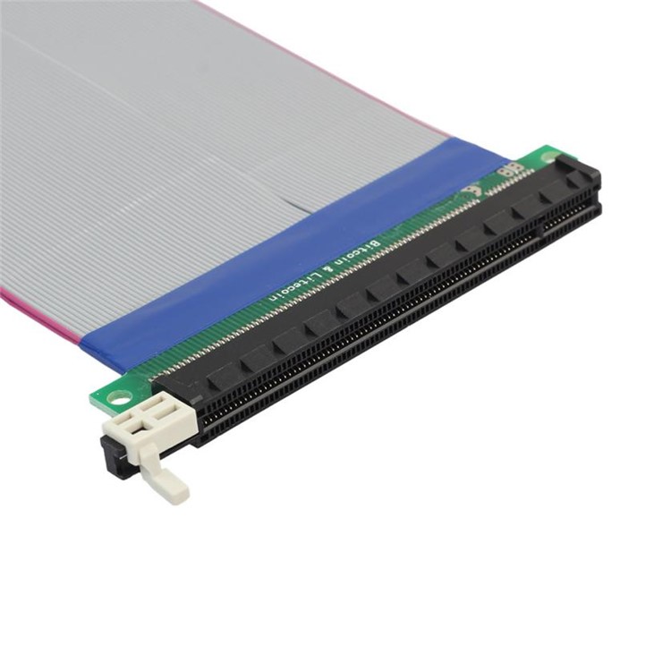 PCI-E 1X to 16X Riser Extender Card Adapter Flex Cable-3