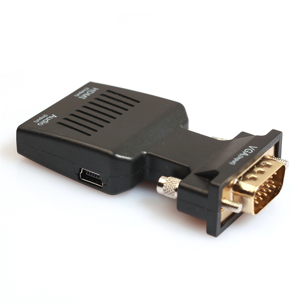 1080P VGA to HDMI Converter Adapter with Audio Port-2