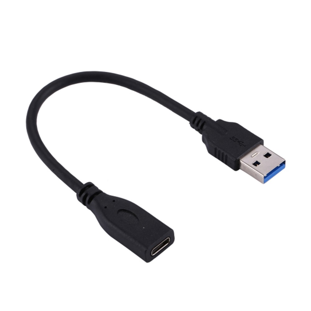 0.2m Type-C Female to USB 3.0 Male Data and Charge Extension Cable for Macbook Chromebook Pixel-4